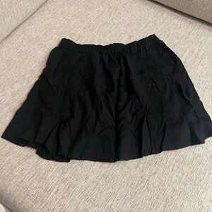 Silence + Noise Black Gathered Skirt